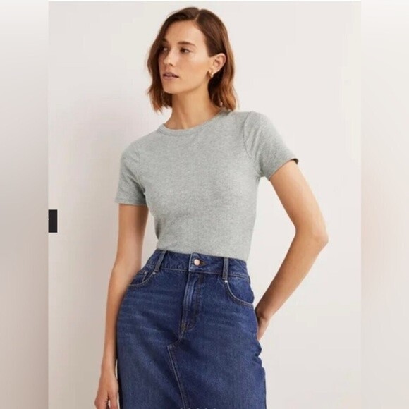 STREETWEAR SOCIETY Basic solid form Fitted Tee, gray silver. - Picture 2 of 5